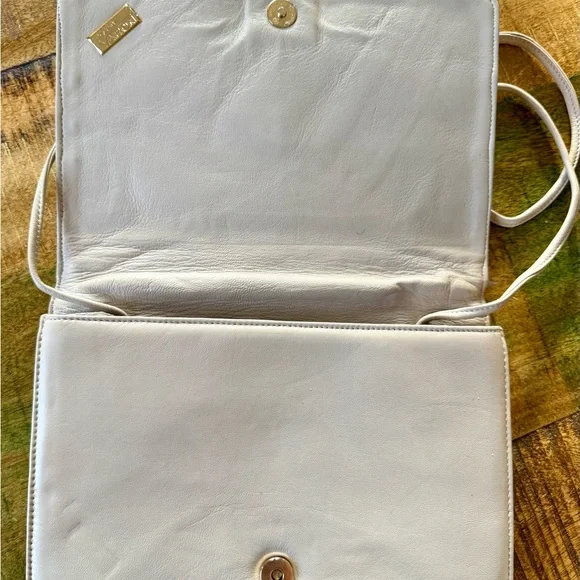 🐍 Vintage Varon Snakeskin Leather Beige and yellow Patchwork Women's Bag - Picture 6 of 14